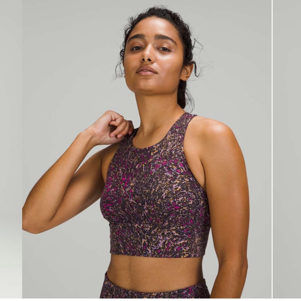 Lululemon Wunder Train Long-Line Bra *Medium Support, C/D Cups Topography Multi